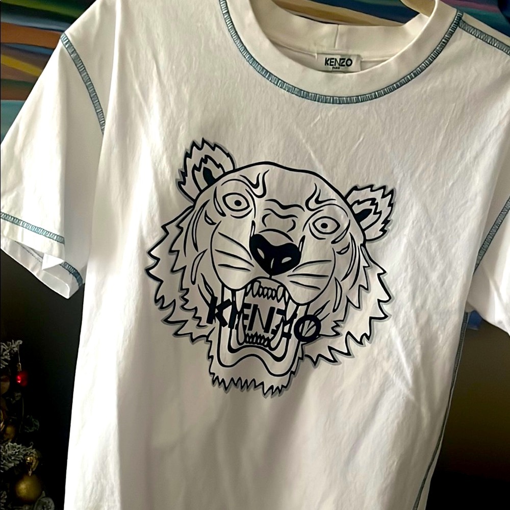 KENZO White Tiger Graphic T-Shirt